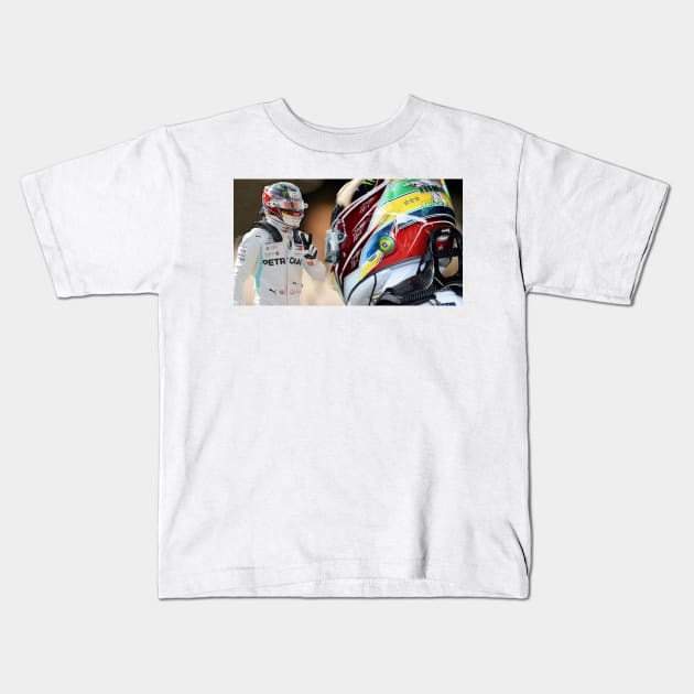 Lewis Hamilton - King Of F1 Kids T-Shirt by DeVerviers